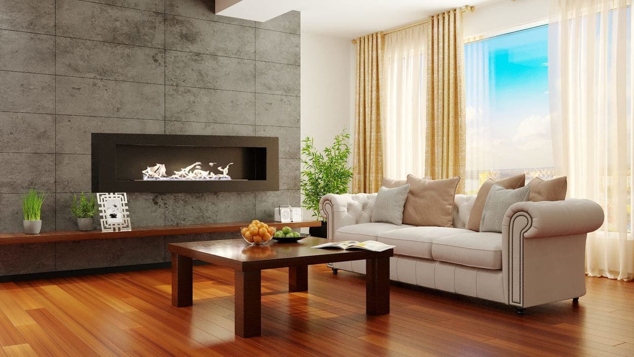 Биокамин "Русский огонь" Лофт 2100N настенный с защитным и декоративным стеклом по цене 108 900 руб.