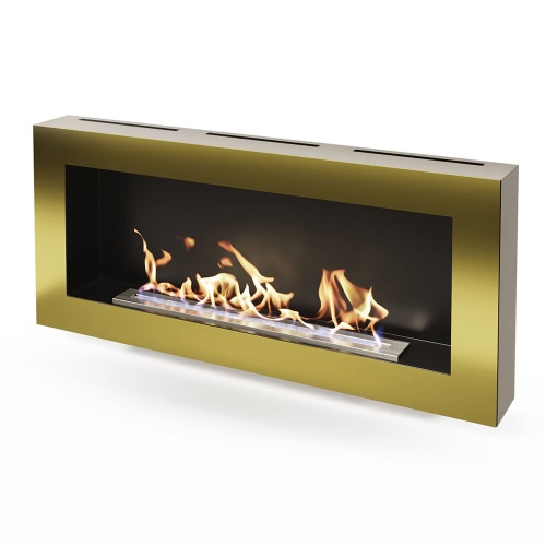 Биокамин "Русский огонь" Барокко 1200N настенный с защитным и декоративным стеклом