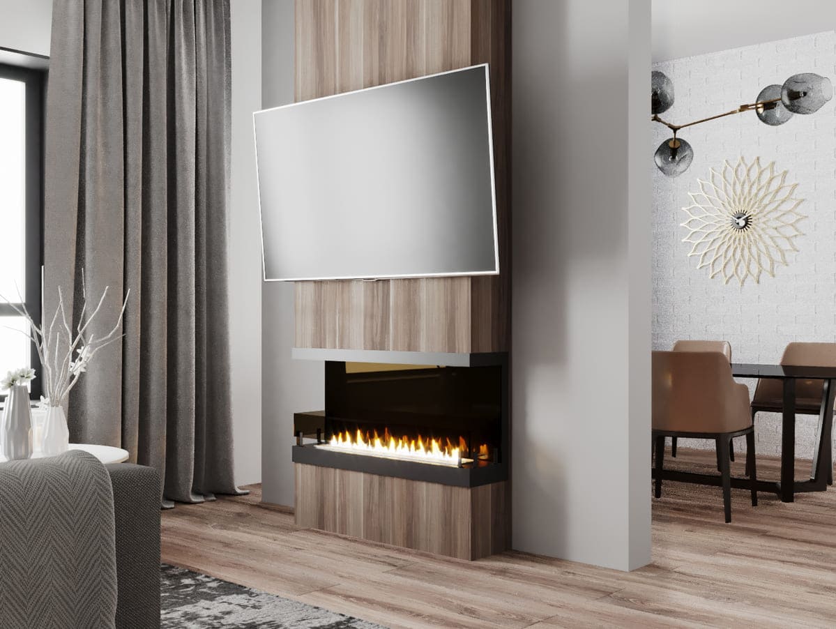 Биокамин "Русский огонь" Честер Фронт 1000 с защитным и декоративным стеклом по цене 47 808 руб.