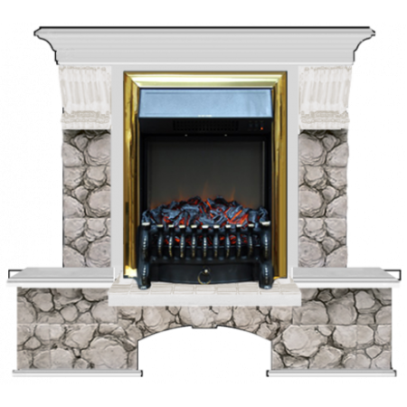 Бостон К Карелия (беленый дуб)+Fobos Brass