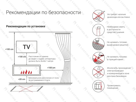 Настенный биокамин Lux Fire "Иллюзион 500 Н" XS по цене 43 890 руб.