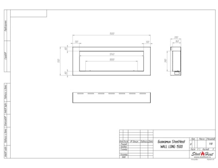 Биокамин SteelHeat WALL LONG 1500 черный Биокамин SteelHeat WALL LONG 1500 черный по цене 65 070 руб.