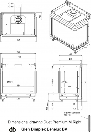 Газовый камин Faber Duet M Газовый камин Faber Duet M